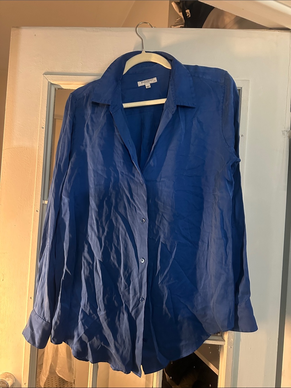 Equipment Button Up Silk Blouse